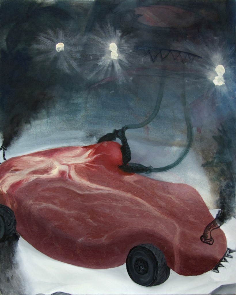 2009, Oil paint on canvas, 22” h x18” w